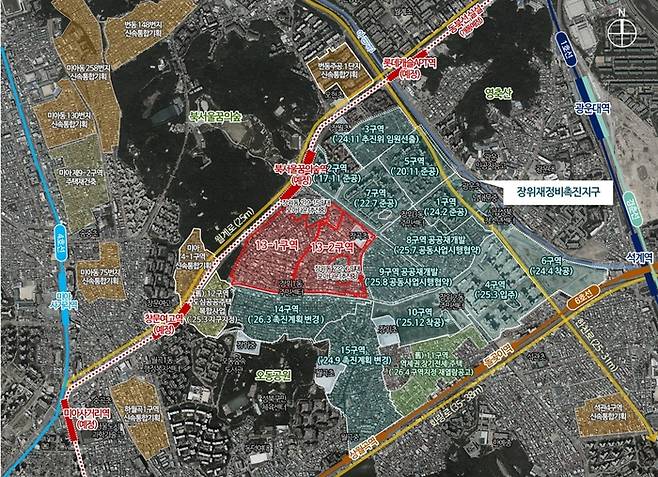 장위 13-1·2구역 위치도