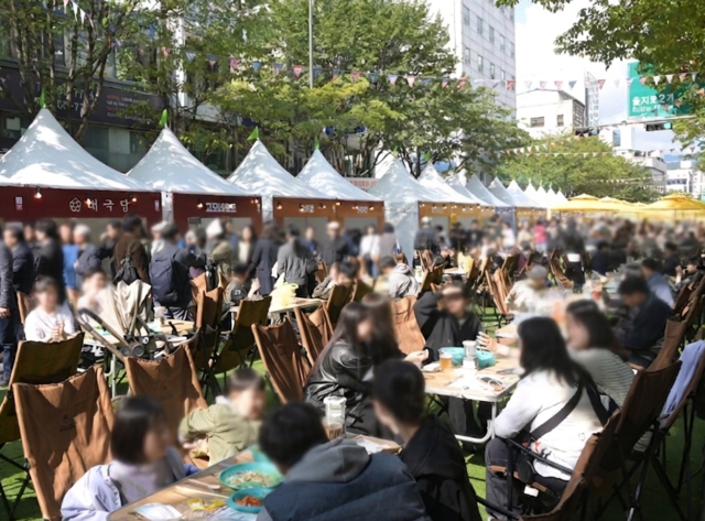 순신필드 먹거리 사진. 중구청 제공
