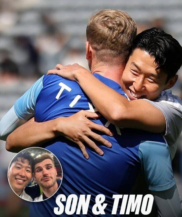 손흥민과 베르너가 20일 미국 LA에서 열린 2026시즌 MLS 8라운드에 앞서 인사를 나누고 있다./MLS