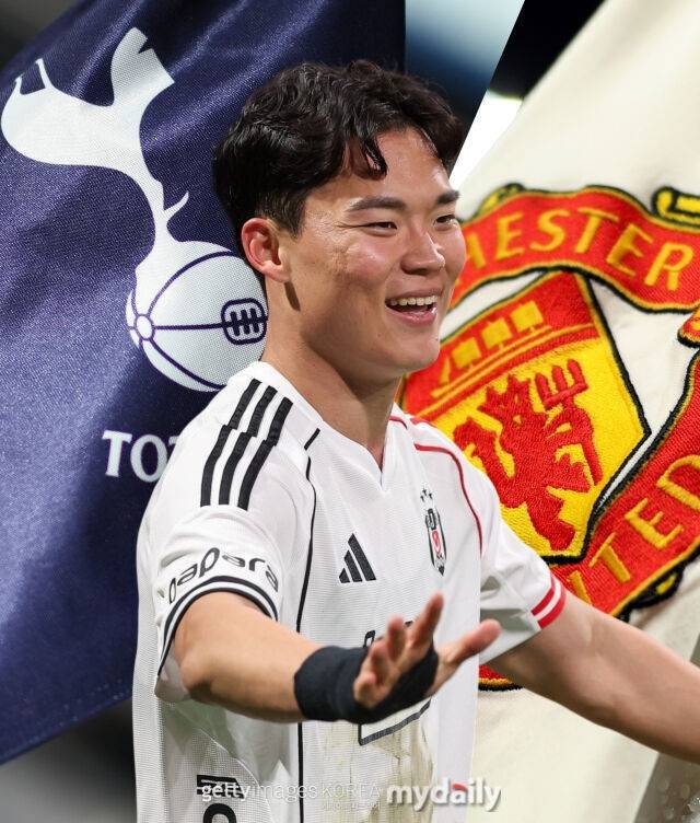 오현규(베식타시)가 맨체스터 유나이티드와 토트넘 같은 잉글랜드 프리미어리그(EPL) 클럽들의 관심을 받고 있다./게티이미지코리아