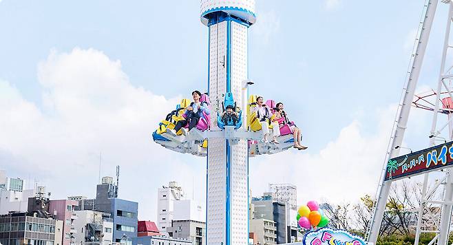 도쿄돔 시티의 놀이기구 ‘플라잉 벌룬’ 이미지. [도쿄돔]