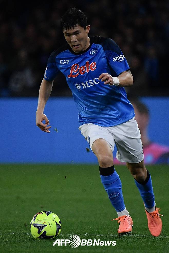 나폴리 시절 김민재. /AFPBBNews=뉴스1