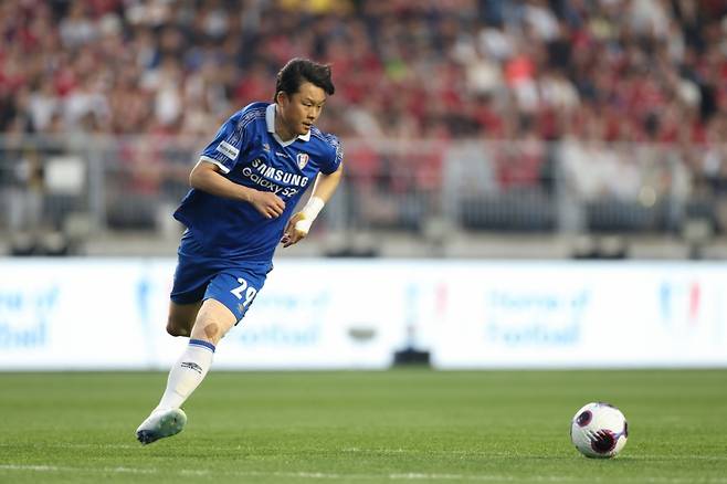 OGFC와 경기에 출전한 수원 삼성 레전드 곽희주. /사진=슛포러브 제공