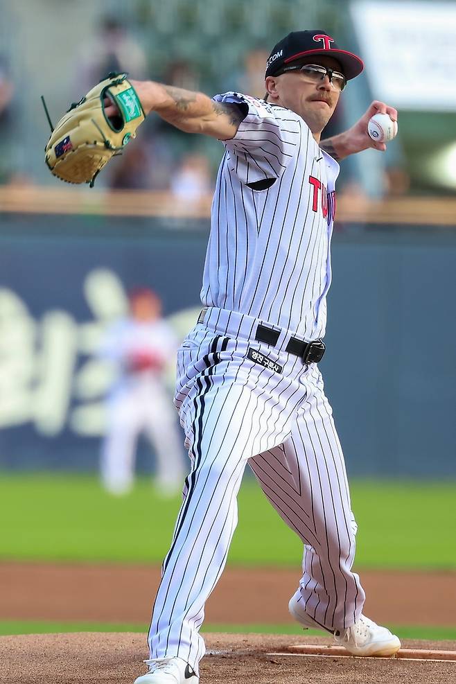 웰스의 한화전 투구 [LG 트윈스 제공. 재판매 및 DB 금지]