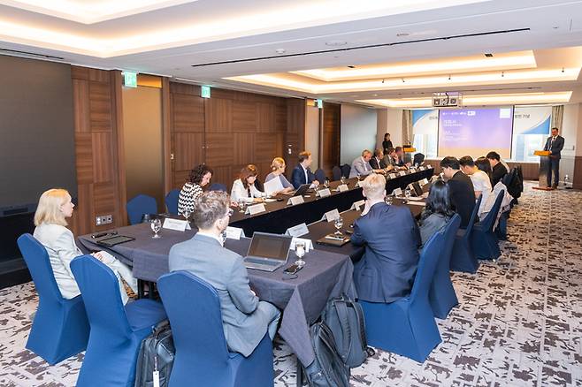 23일 서울 소공동 롯데호텔에서 열린 '에스토니아 친환경 에너지 사절단 방한 기념 미디어 라운드테이블' 현장. 사진 출처 : 에스토니아 기업청