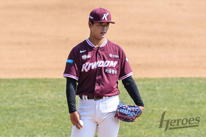 2026 신인 드래프트 전체 1순위 투수 박준현이 선발 투수로 데뷔전을 치른다. 사진=키움 히어로즈