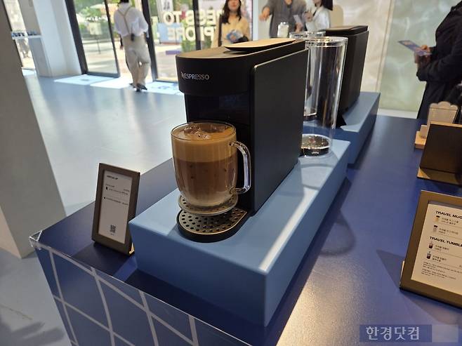 네스프레소가 지난 3월 출시한 신제품 '버츄오 업'./사진=박수림 기자