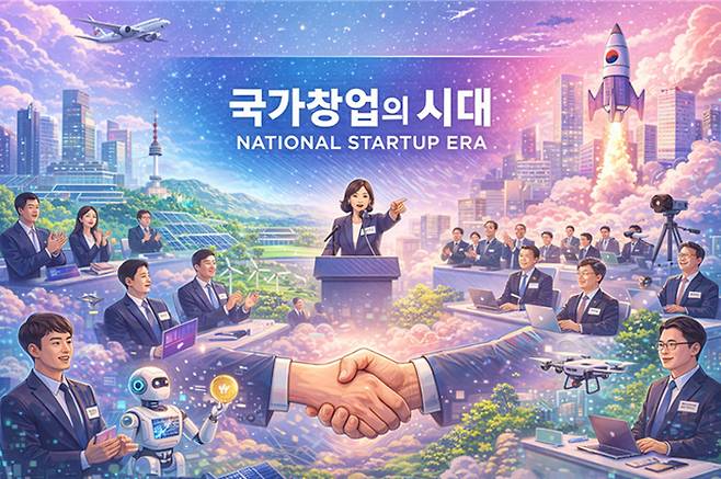 국가 창업의 시대 회의 모습(필자가 코파일럿으로 생성)