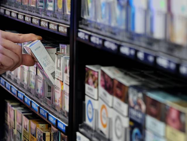 서울시내 한 편의점에 진열돼 있는 담배 상품. 뉴시스