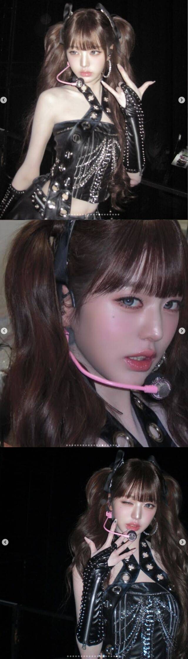 지난 22일 장원영은 자신의 SNS 계정에 “Love u Osaka”라는 문구와 함께 교세라 돔 오사카 공연의 열기가 담긴 비하인드 컷을 여러 장 공개했다. /장원영 소셜미디어