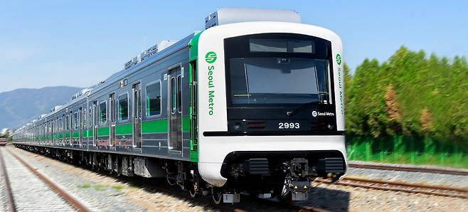 현대로템이 제작한 서울 지하철 2호선도시철도 차량 모습. [현대로템 제공]