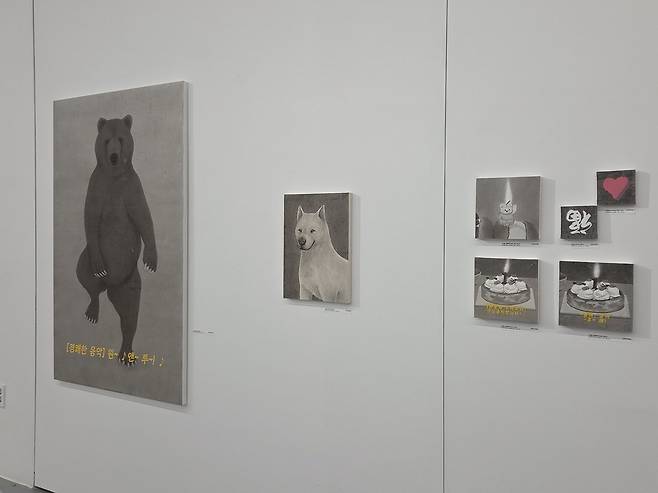 ▲ 노한솔 작가의 햅삐벌스데이 등 소형 작품. /장선 기자 now482@incheonilbo.com