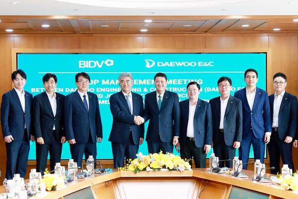 정원주 대우건설 회장과 BIDV 은행장 면담[출처= 대우건설]