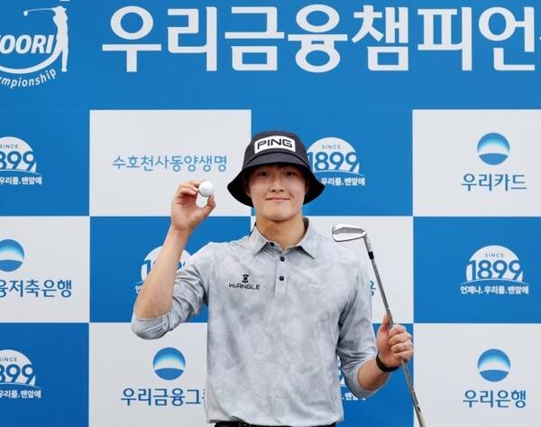 2026년 한국프로골프(KPGA) 투어 우리금융 챔피언십에 출전한 박준홍 프로가 1라운드에서 홀인원을 기록했다. 사진제공=KPGA (사진을 무단으로 사용하지 마십시오.)