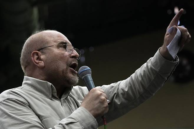 모하메드 바게르 갈리바프 이란 의회 의장. AP/뉴시스