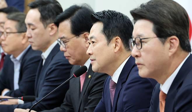 장동혁 국민의힘 대표, 최고위 모두발언 / 사진 = 연합뉴스