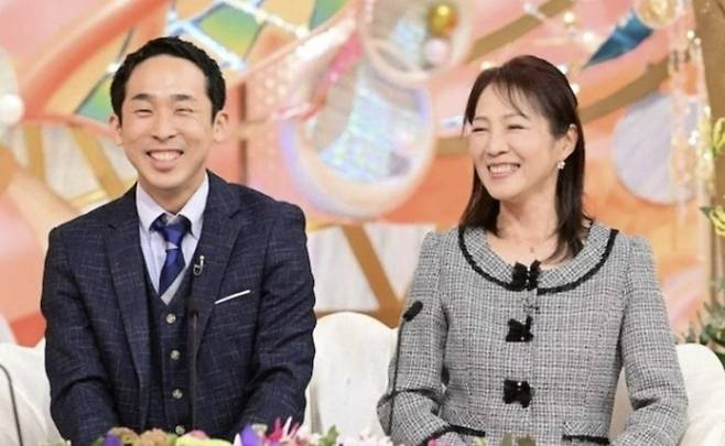 일본에서 60대 여성 무용가가 자신보다 34세 어린 20대 남성 제자와 결혼한 사연이 공개돼 관심을 받고 있다. [TV아사히 방송 캡처]