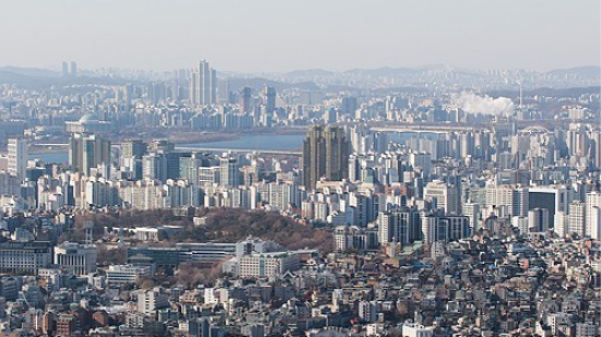 서울 남산에서 바라본 시내 아파트 단지들 모습. (연합뉴스)