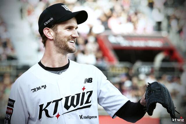 KT 위즈 케일럽 보쉴리가 시즌 5승에 도전한다./KT 위즈