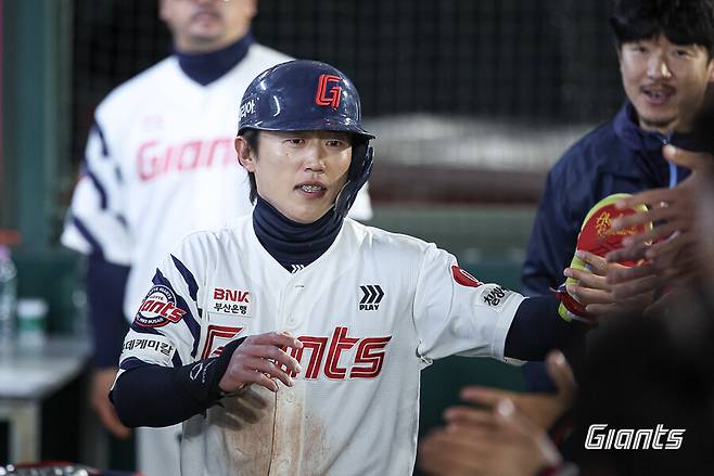 ▲ 전민재 ⓒ롯데 자이언츠