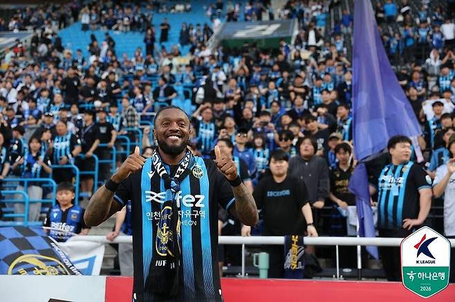 인천유나이티드 페리어. /사진=한국프로축구연맹