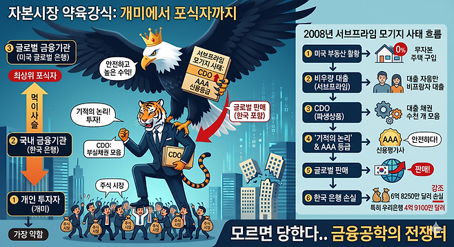 글로벌 금융시장은 체급도 성별도 없는 무규칙 종합 격투기처럼 약육강식의 논리가 지배한다. 제미나이 생성 이미지=이환주 기자