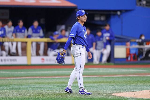 왼손 이승현이 24일 고척 키움 히어로즈전 마운드에 오르고 있다./삼성 라이온즈 제공