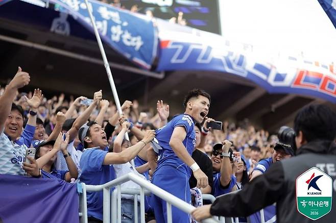 [서울=뉴시스] 프로축구 K리그2 수원 삼성의 헤이스. (사진=한국프로축구연맹 제공) *재판매 및 DB 금지