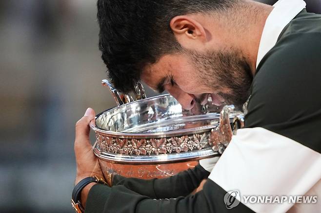 지난해 프랑스오픈에서 우승했던 알카라스 [AP=연합뉴스]