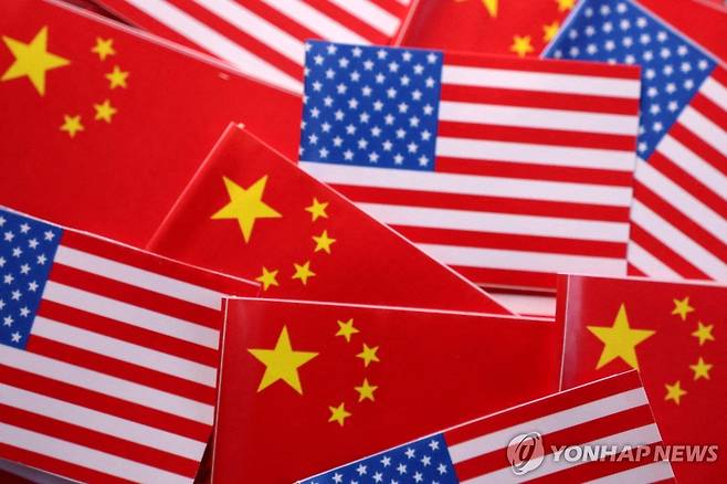 미국과 중국 국기 [로이터 연합뉴스 자료사진. 일러스트]
