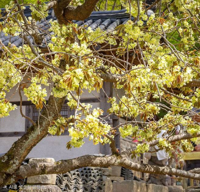 서산시 운산면 일대가 따뜻한 봄의 절정을 맞아 '벚꽃비 내리는 힐링 여행지'로 주목받고 있다. (사진=서산시 제공)