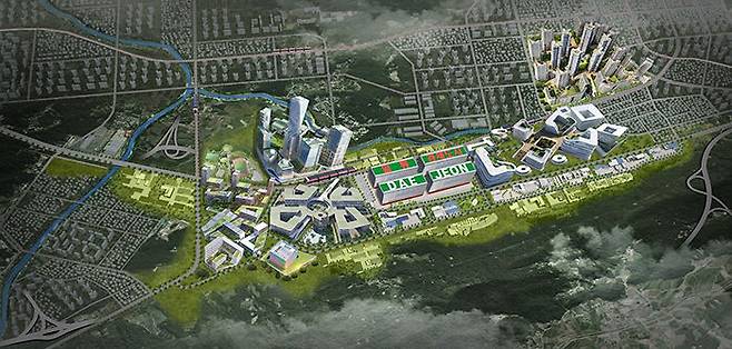 대전  나노반도체 국가산업단지 조감 예상도. 제공은 대전시