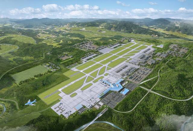 대구경북 민·군 통합공항 조감도. 대구시 제공