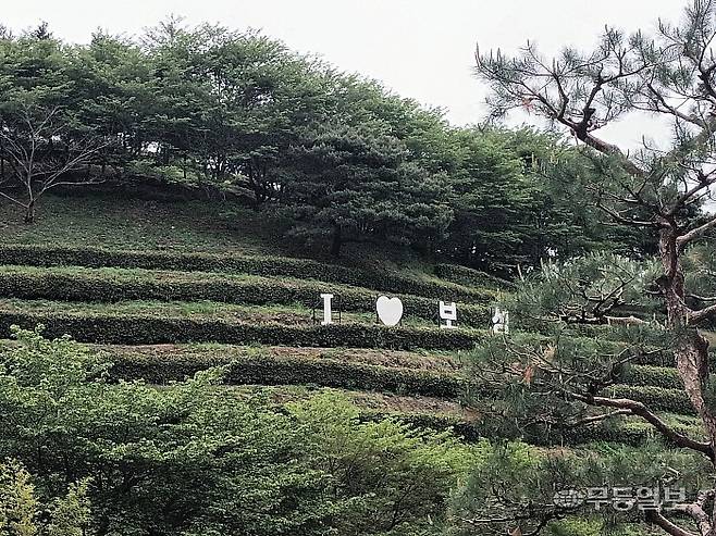 한국차문화공원내에 있는 포토명소. <무등일보>