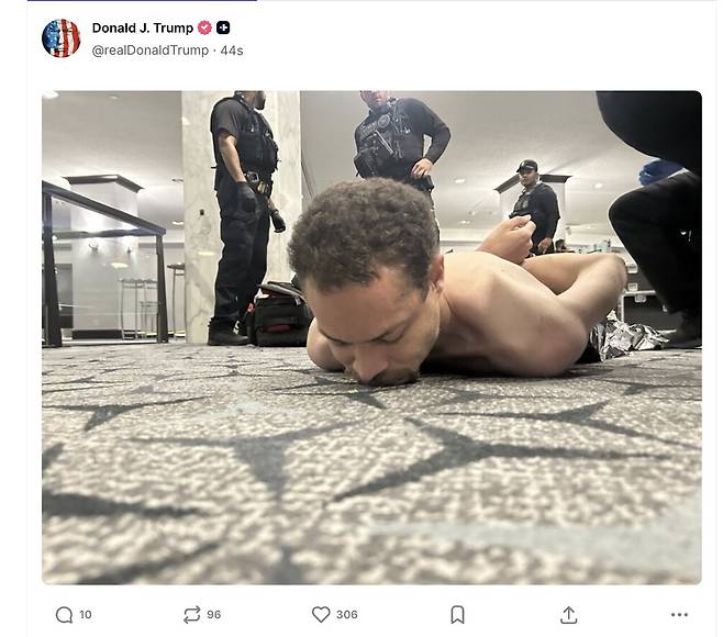 용의자로 체포된 캘리포니아주 토런스 출신의 31세 콜 토마스 앨런. 공학과 컴퓨터 과학을 전공한 인물인 것으로 알려졌다. 도널드 트럼프 미국 대통령 SNS