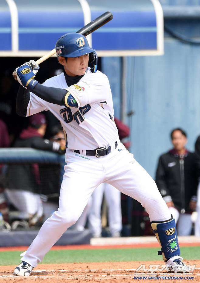 15일 마산야구장에서 열린 NC 다이노스와 키움 히어로즈의 시범경기. NC 서호철이 타격을 하고 있다. 창원=박재만 기자 pjm@sportschosun.com/2026.03.15/