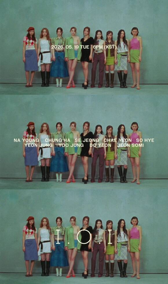 2016년 6개월 간의 활동으로 짧지만 강렬한 임팩트를 남겼던 아이오아이는 10년 만에 재결합해 오는 5월 4일 미니 3집 'I.O.I : LOOP'를 발매한다. 사진은 무드 필름. /스윙엔터