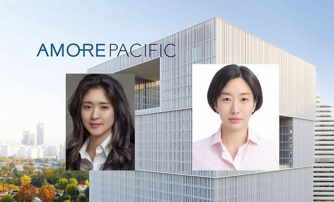 왼쪽부터 아모레퍼시픽 장녀 서민정씨와 차녀 서호정씨. 아모레퍼시픽