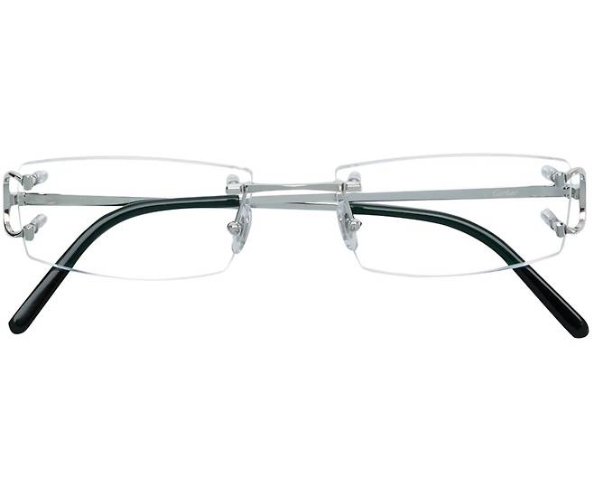 까르띠에 무테 스퀘어 안경.