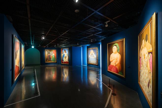 서울 서초구 예술의전당 한가람디자인미술관에서 개막한 ‘페르난도 보테로 : 형태의 미학’ 전경. 예술의전당 제공