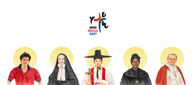 2027 서울 세계청년대회(WYD) 수호성인들. 천주교 서울대교구 제공.