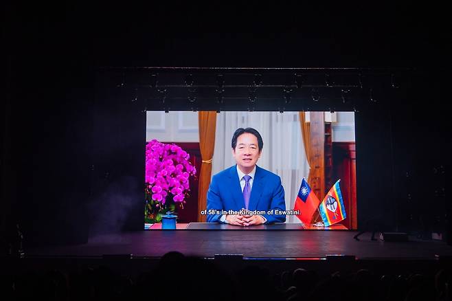 라이칭더 대만 총통 영상 메시지 [린자룽 부장 페이스북 캡처. 재판매 및 DB 금지]