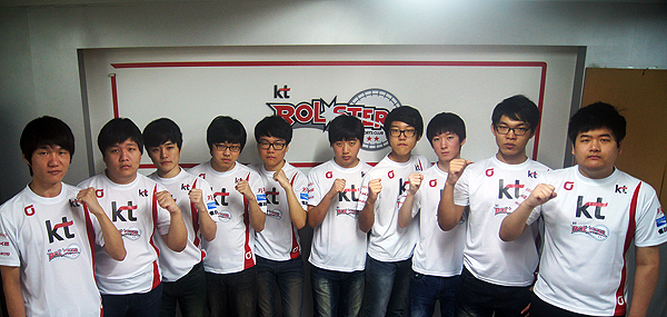 2012년 10월 10일 공식 창단 한 KT 롤스터 리그오브레전드 팀.