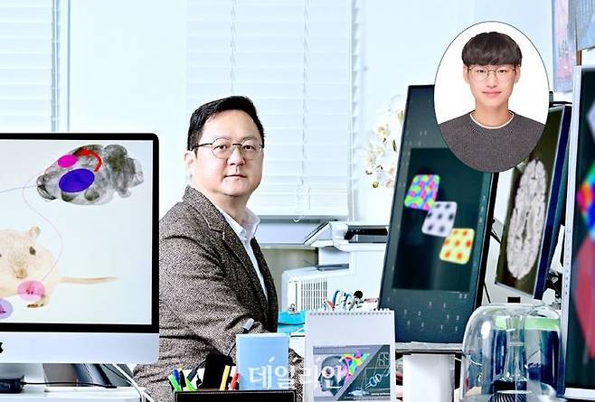 KAIST 백세범 석좌교수, 천정환 석사.ⓒKAIST