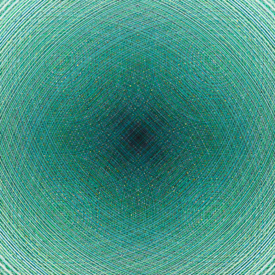 이한희 작  / voice within 180419 72.7 × 72.7 Acrylic on canvas 2018