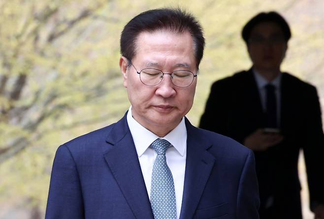 박성재 전 법무부 장관이 서울 서초구 서울중앙지방법원에서 열린 재판에 출석하고 있다. /사진=뉴스1