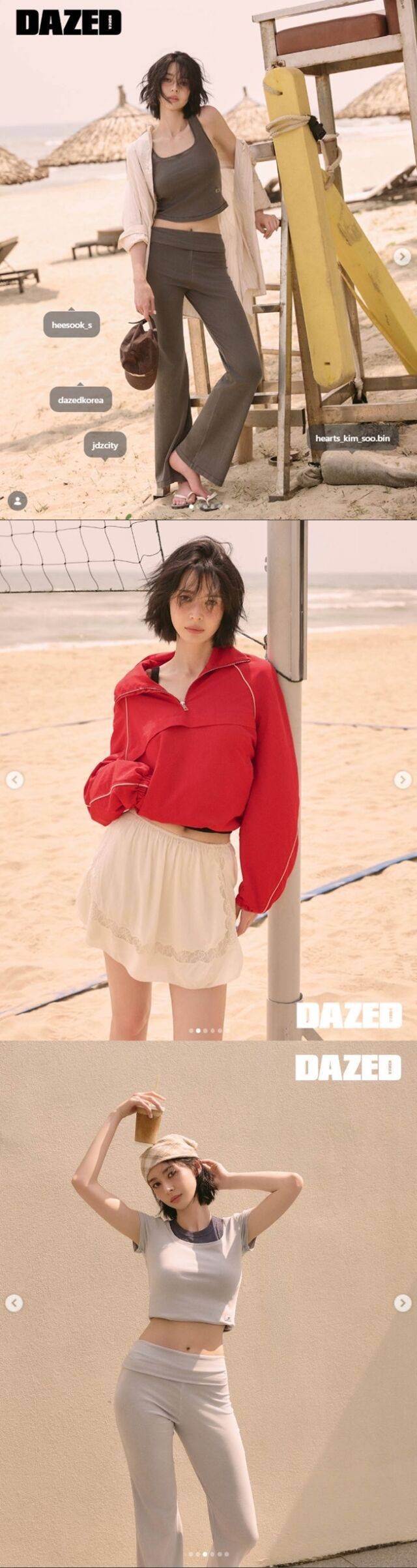 배우 권나라가 베트남 다낭의 뜨거운 열기 속에서 여름 패션의 정점을 찍었다./데이즈드