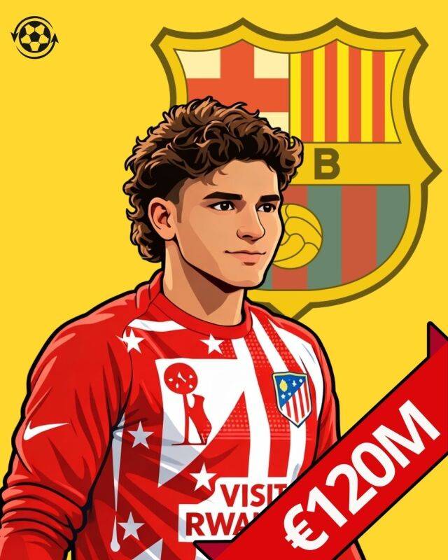 26일 영국 '기브 미 스포츠'에 따르면 바르셀로나가 훌리안 아바레스(아틀레티코 마드리드) 영입에 관심을 보이고 있다./Transfer News Live 제공