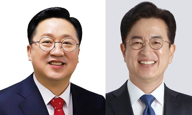 6·3지방선거 대전시장 선거에서 맞붙는 이장우 대전시장과 허태정 전 대전시장. 후보측 제공