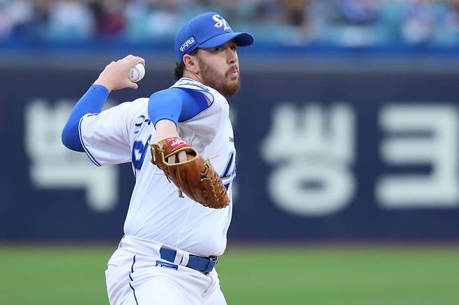 삼성 잭 오러클린은 팔꿈치 부상으로 전열에서 이탈한 맷 매닝의 공백을 최근 훌륭히 메우고 있다. 올 시즌 KBO리그는 유독 외국인 투수들의 부상이 많다. 대체 외국인 투수들은 빠른 리그 적응력을 보이며 기존 자원들의 공백을 최소화하고 있다. 사진제공｜삼성 라이온즈